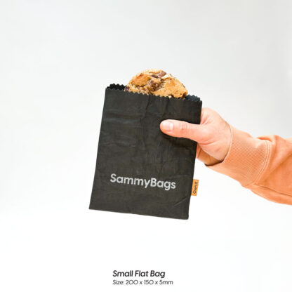A reusable and washable small flat bag that is a genuine sustainable packaging solution - own your waste!